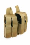 Molle M16 Double Mag With 9mm 4-Mag Pouch With Hard Insert